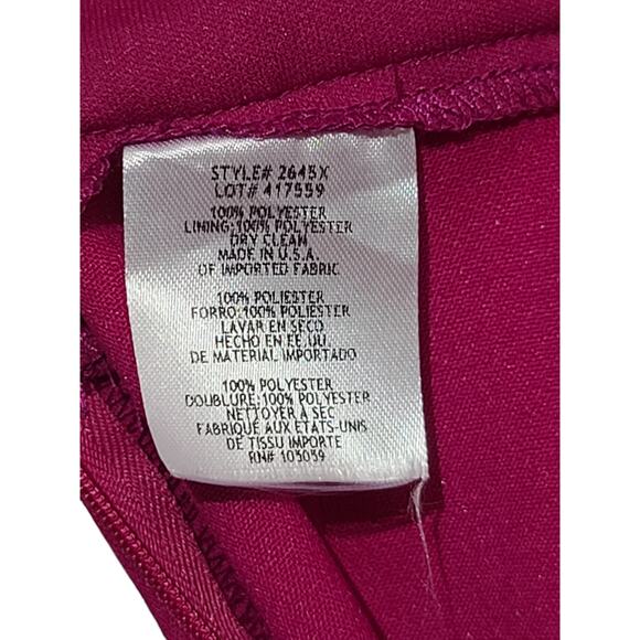 Xscape Double-Strap Front Slit Sheath Dress NWT - Picture 5 of 6